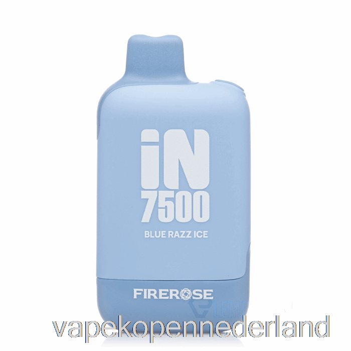 Vape Nederland Firerose In7500 Wegwerp Blauw Razz Ijs